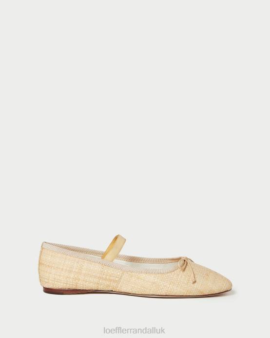 Shoes X82V302 Natural Women Loeffler Randall Leonie Ballet Flat