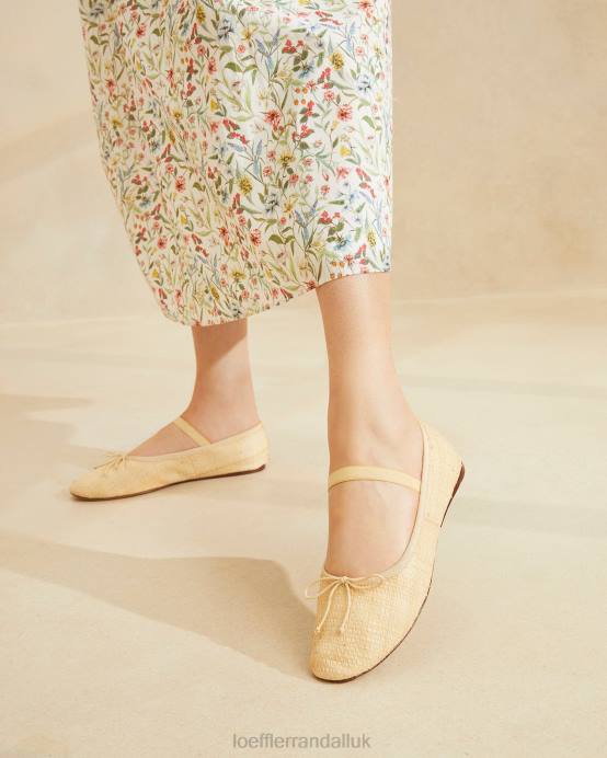 Shoes X82V302 Natural Women Loeffler Randall Leonie Ballet Flat