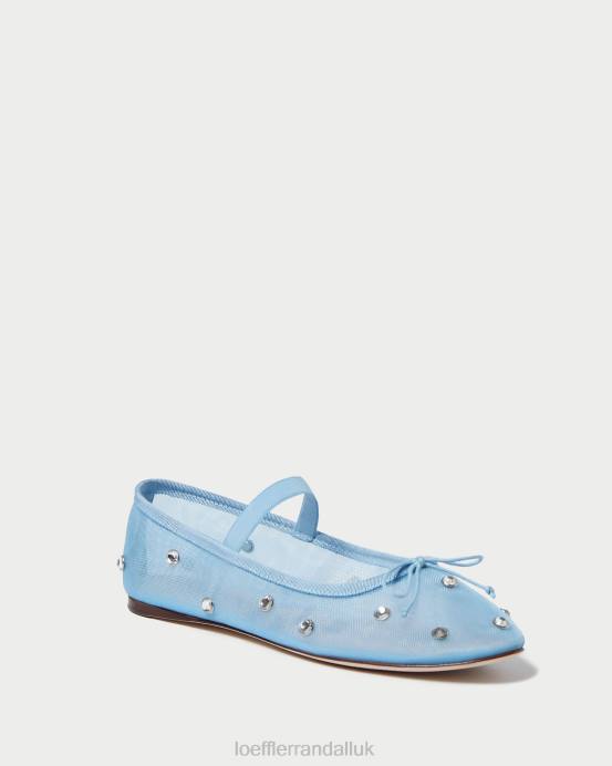 Shoes X82V305 Blue/Clear Women Loeffler Randall Leonie Ballet Flat