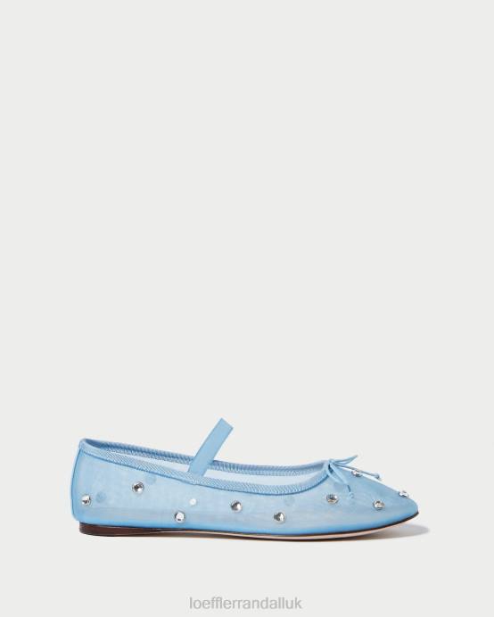 Shoes X82V305 Blue/Clear Women Loeffler Randall Leonie Ballet Flat