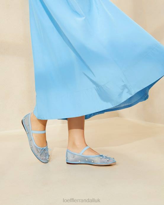 Shoes X82V305 Blue/Clear Women Loeffler Randall Leonie Ballet Flat