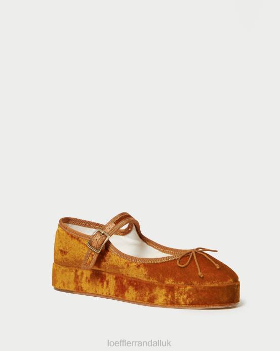 Shoes X82V307 Ochre Women Loeffler Randall Leah Platform Mary Jane