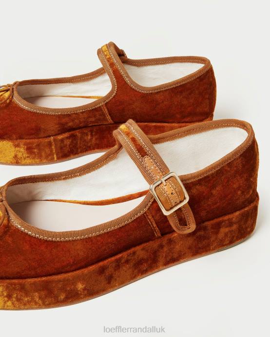 Shoes X82V307 Ochre Women Loeffler Randall Leah Platform Mary Jane