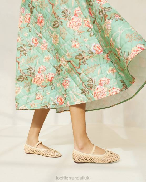 Shoes X82V308 Natural Crochet Women Loeffler Randall Leonie Ballet Flat