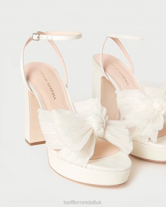 Shoes X82V14 Pearl Women Loeffler Randall Natalia Platform Bow Heel