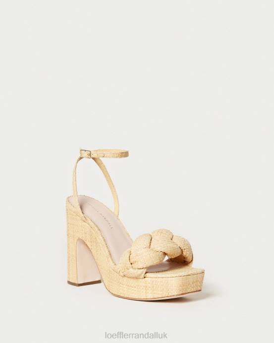Shoes X82V21 Natural Women Loeffler Randall Fae Platform Heel