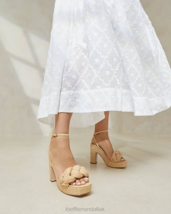 Shoes X82V21 Natural Women Loeffler Randall Fae Platform Heel