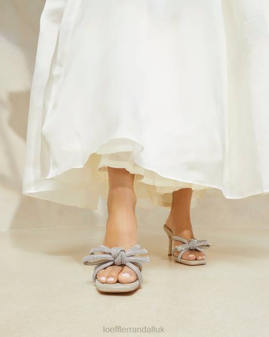 Shoes X82V28 Cappuccino Women Loeffler Randall Margi Bow Heel