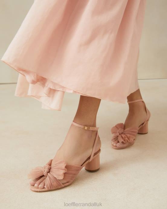 Shoes X82V30 Beauty Women Loeffler Randall Dahlia Pleated Bow Heel