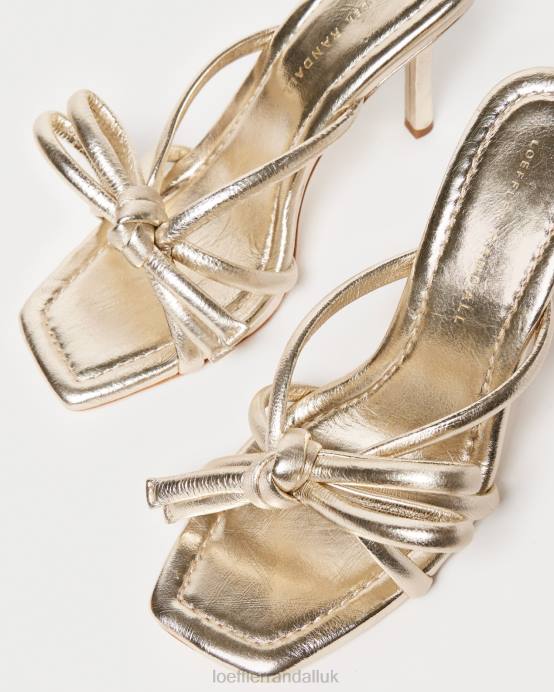 Shoes X82V31 Champagne Women Loeffler Randall Margi Bow Heel