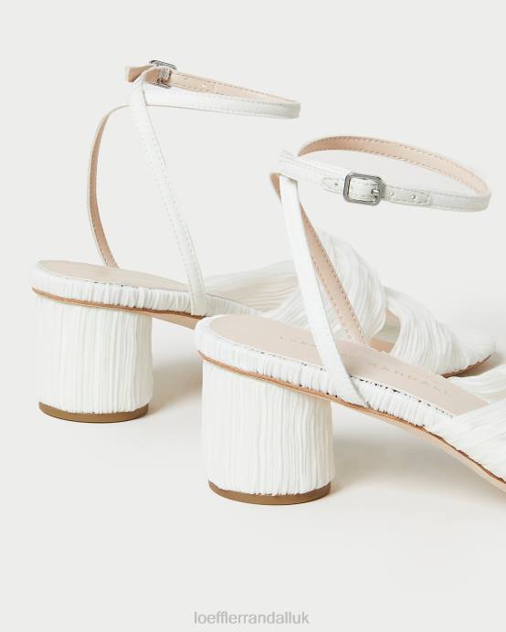Shoes X82V33 Pearl Women Loeffler Randall Raegan Pleated Twist Heel