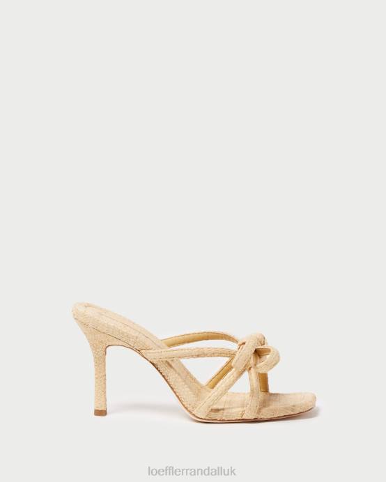 Shoes X82V35 Natural Women Loeffler Randall Margi Bow Heel