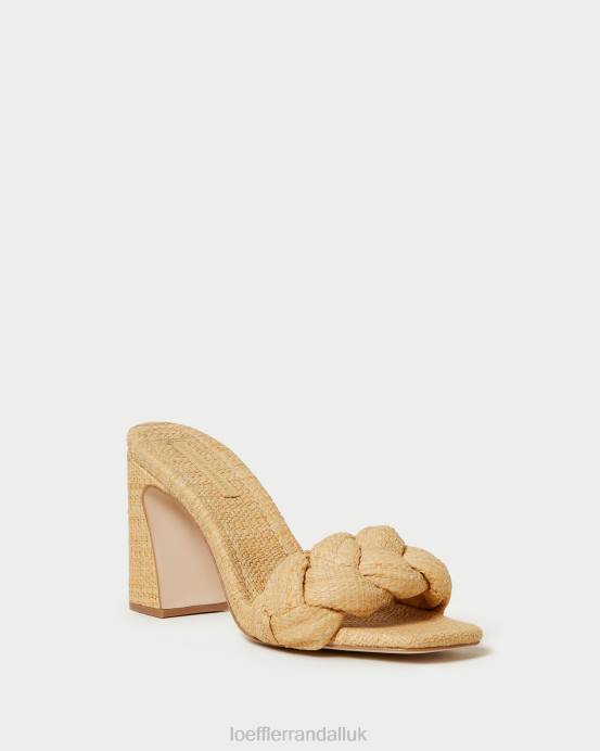 Shoes X82V41 Natural Women Loeffler Randall Freya Braided Curve Mule