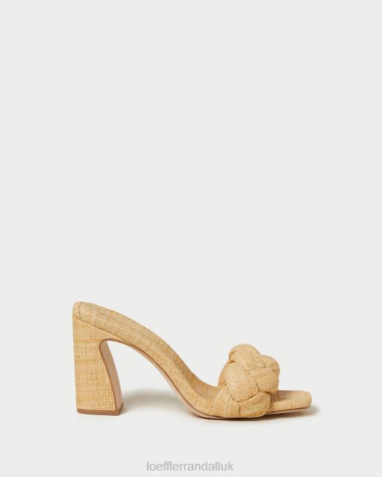 Shoes X82V41 Natural Women Loeffler Randall Freya Braided Curve Mule