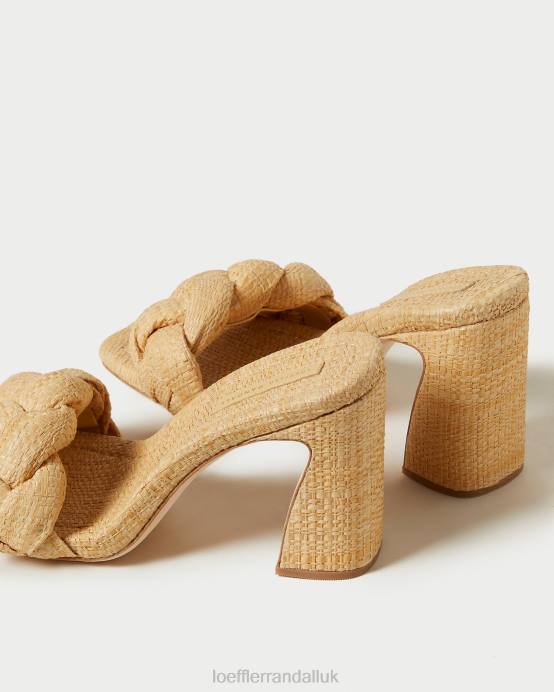 Shoes X82V41 Natural Women Loeffler Randall Freya Braided Curve Mule
