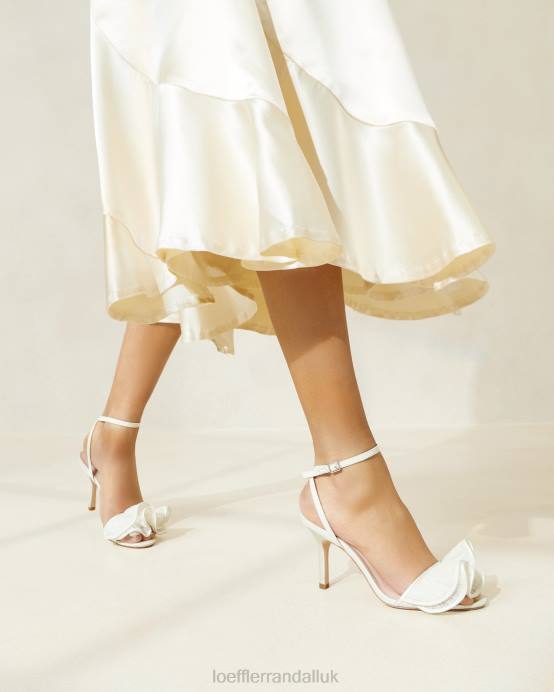 Shoes X82V42 Pearl Women Loeffler Randall Estella Ruffle Heeled Sandal