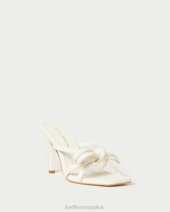 Shoes X82V44 Optic White Women Loeffler Randall Margi Bow Heel