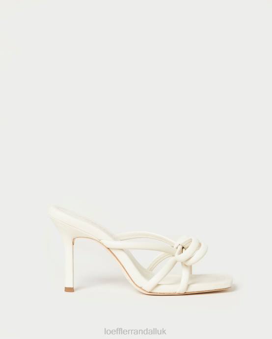 Shoes X82V44 Optic White Women Loeffler Randall Margi Bow Heel