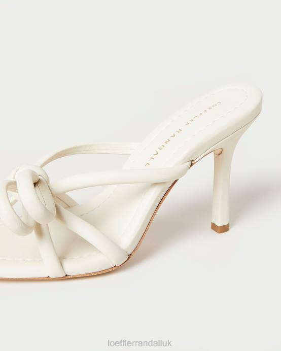 Shoes X82V44 Optic White Women Loeffler Randall Margi Bow Heel