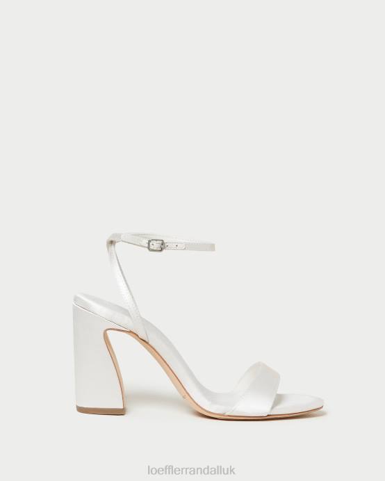 Shoes X82V45 Cream Women Loeffler Randall Malia Curved-Heel Sandal