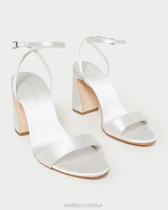 Shoes X82V45 Cream Women Loeffler Randall Malia Curved-Heel Sandal