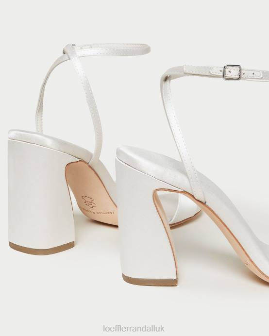 Shoes X82V45 Cream Women Loeffler Randall Malia Curved-Heel Sandal