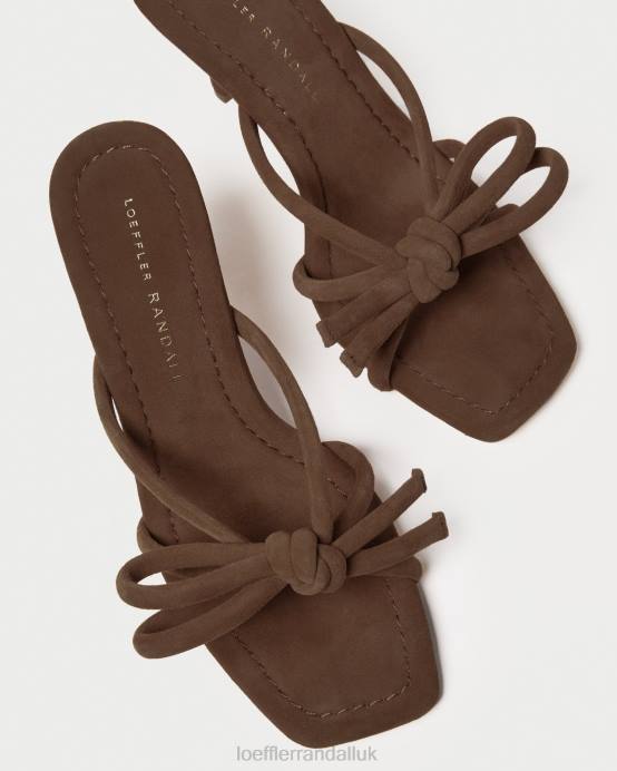 Shoes X82V46 Cacao Women Loeffler Randall Margi Bow Heel