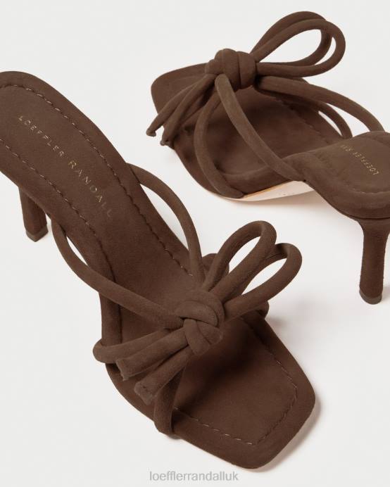 Shoes X82V46 Cacao Women Loeffler Randall Margi Bow Heel