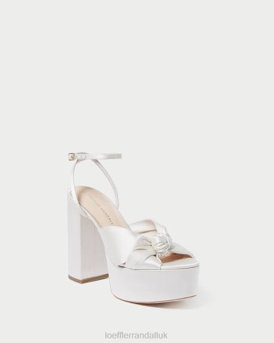 Shoes X82V47 Cream Women Loeffler Randall Roz Knot Platform