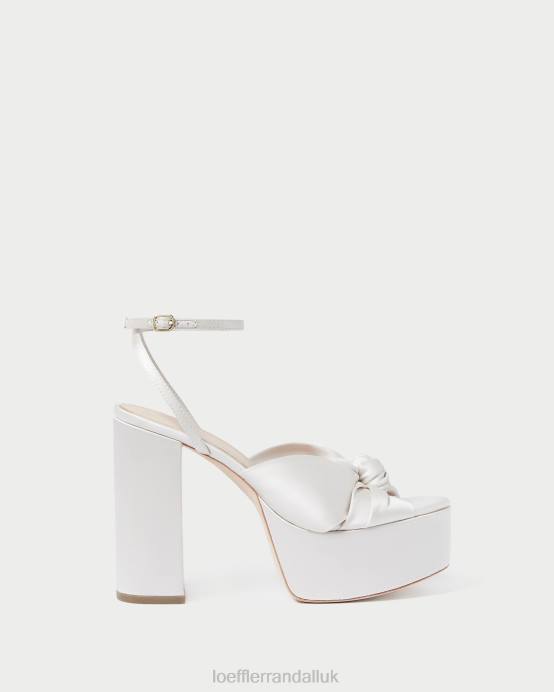 Shoes X82V47 Cream Women Loeffler Randall Roz Knot Platform