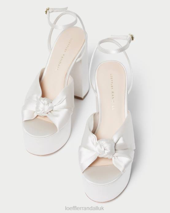 Shoes X82V47 Cream Women Loeffler Randall Roz Knot Platform