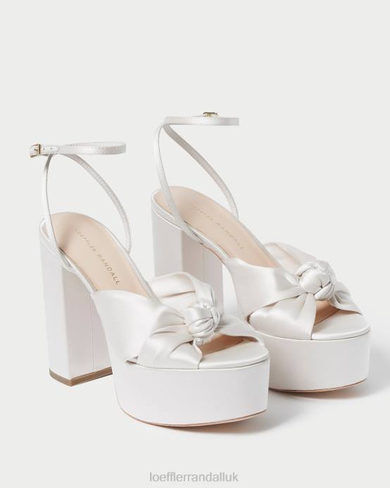 Shoes X82V47 Cream Women Loeffler Randall Roz Knot Platform