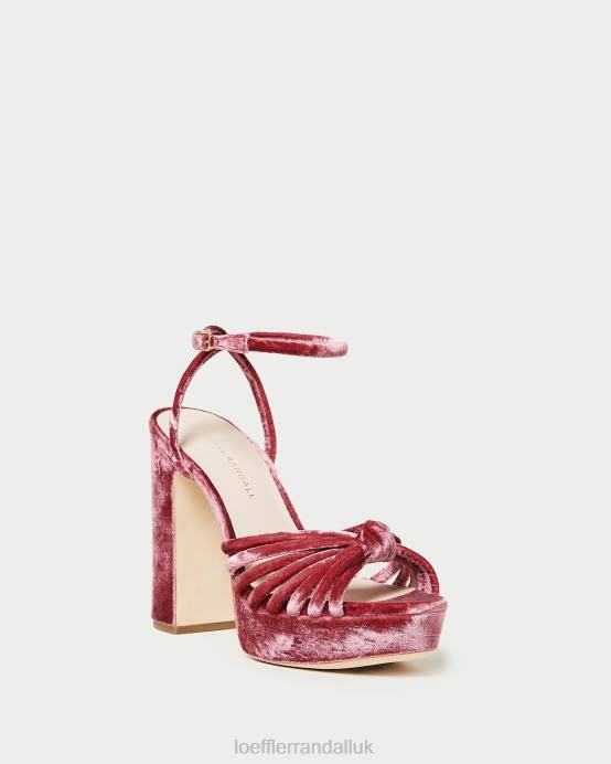 Shoes X82V48 Tea Rose Women Loeffler Randall Rivka Knot Platform Sandal