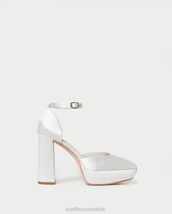 Shoes X82V52 Cream Women Loeffler Randall Selina Closed-Toe Platform