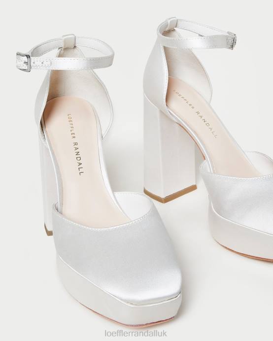 Shoes X82V52 Cream Women Loeffler Randall Selina Closed-Toe Platform