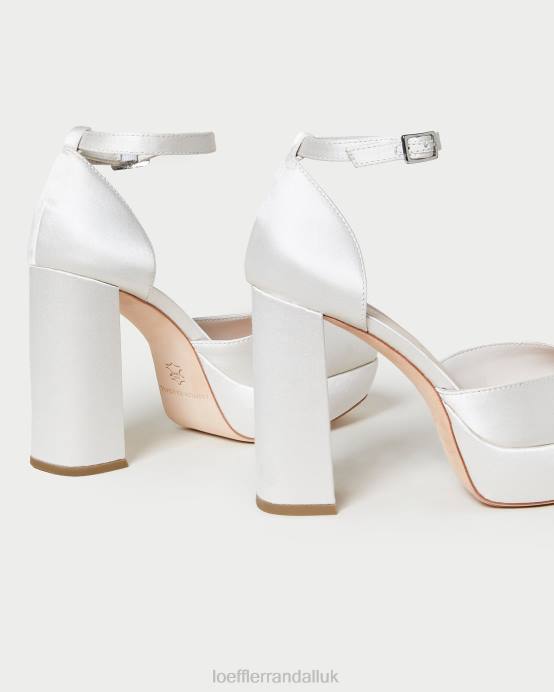 Shoes X82V52 Cream Women Loeffler Randall Selina Closed-Toe Platform