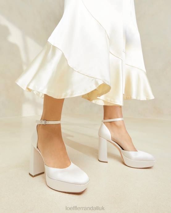 Shoes X82V52 Cream Women Loeffler Randall Selina Closed-Toe Platform