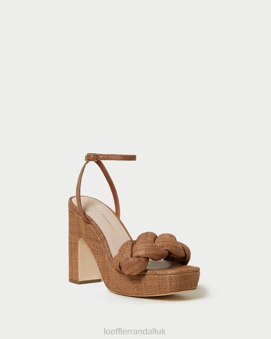 Shoes X82V56 Brown Women Loeffler Randall Fae Platform Heel