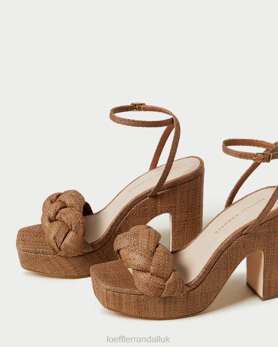 Shoes X82V56 Brown Women Loeffler Randall Fae Platform Heel