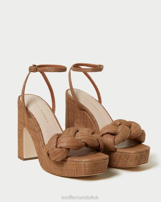 Shoes X82V56 Brown Women Loeffler Randall Fae Platform Heel