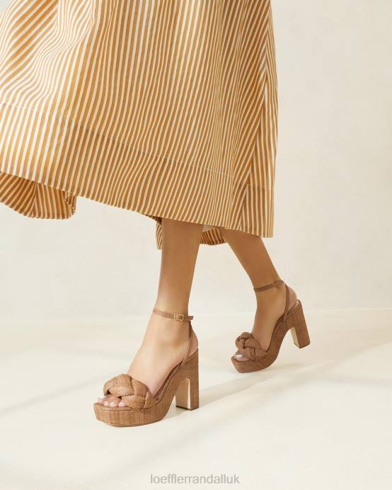 Shoes X82V56 Brown Women Loeffler Randall Fae Platform Heel