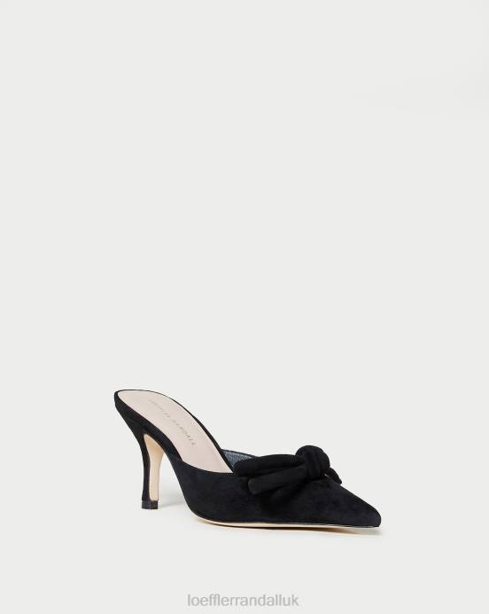 Shoes X82V57 Black Women Loeffler Randall Amyra Bow Kitten Mule