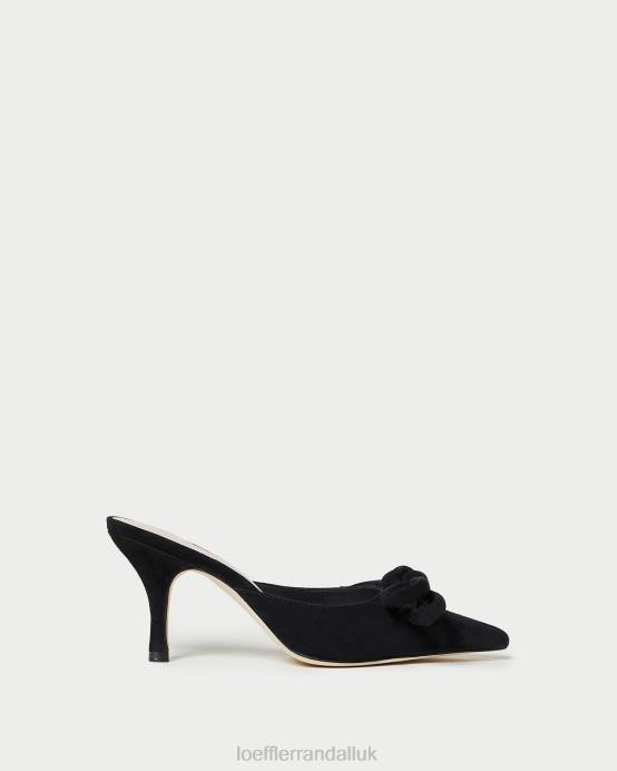 Shoes X82V57 Black Women Loeffler Randall Amyra Bow Kitten Mule