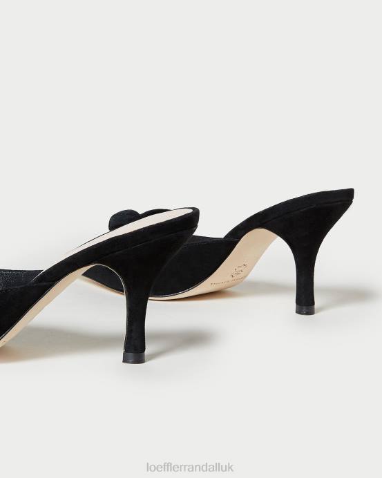 Shoes X82V57 Black Women Loeffler Randall Amyra Bow Kitten Mule