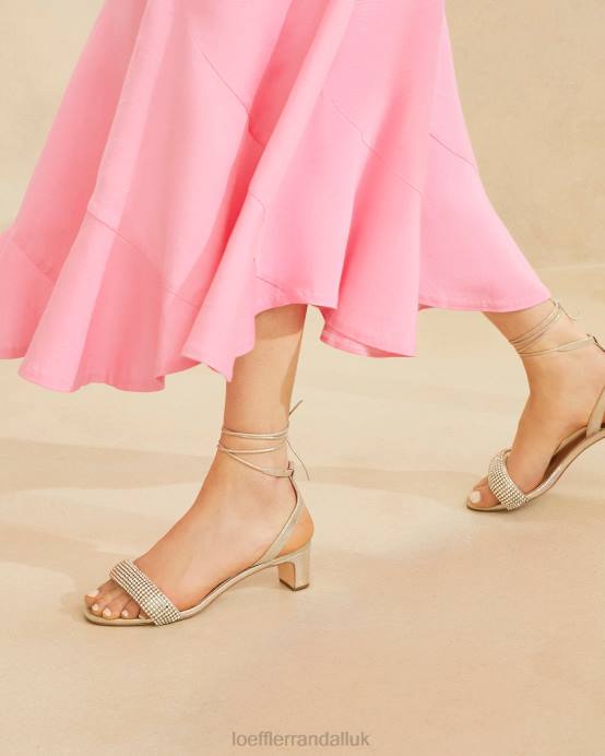 Shoes X82V70 Cappuccino Women Loeffler Randall Jackie Mid Heel Sandal