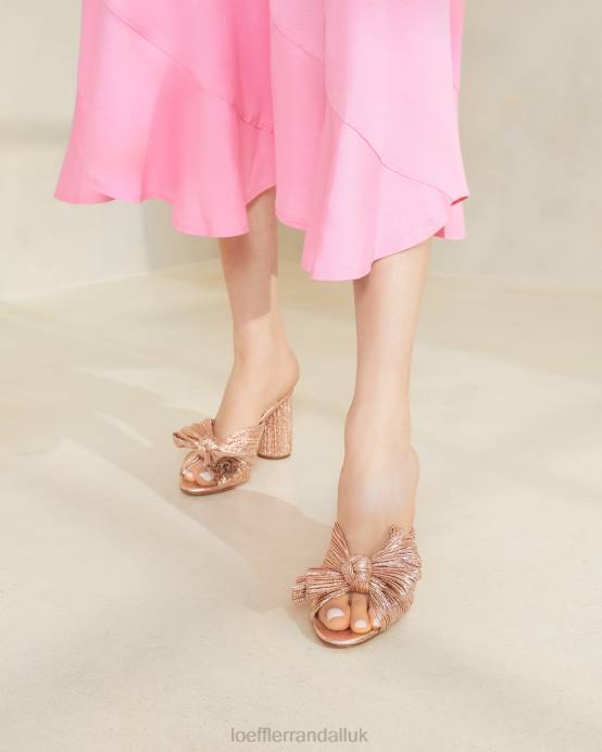 Shoes X82V76 Dune Women Loeffler Randall Penny Pleated Bow Heel