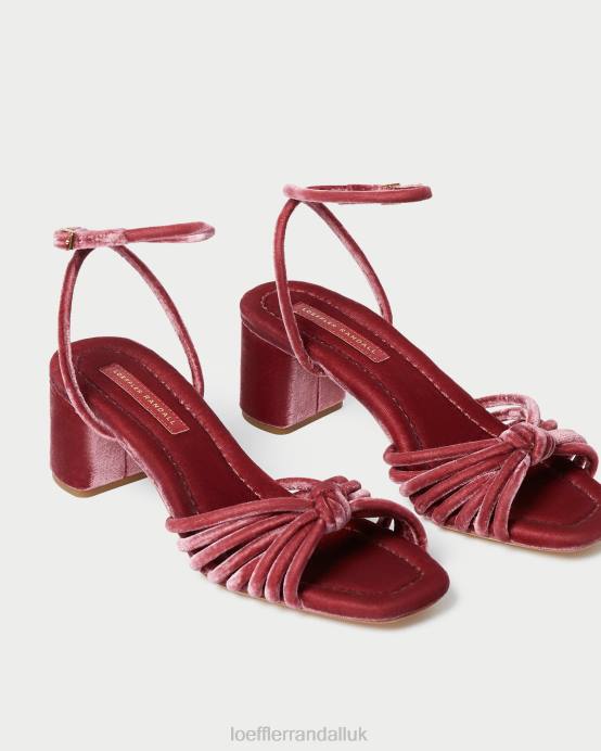 Shoes X82V80 Tea Rose Women Loeffler Randall Olivia Knot Mid-Heel