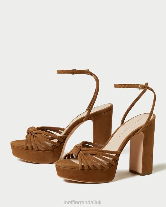Shoes X82V81 Cacao Women Loeffler Randall Rivka Knot Platform Sandal