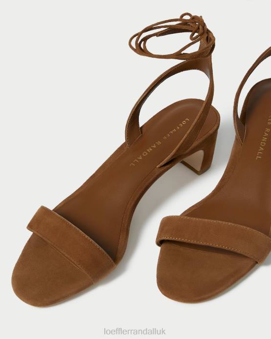 Shoes X82V87 Cacao Women Loeffler Randall Jackie Mid Heel Sandal