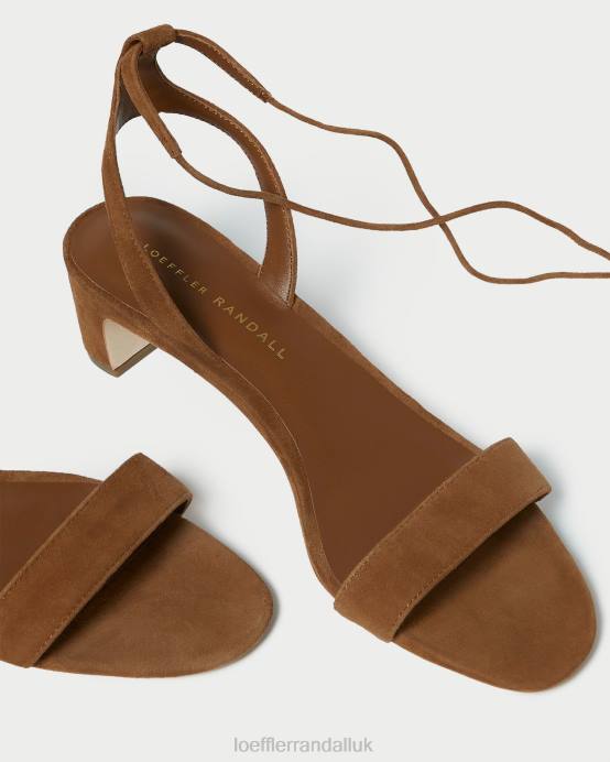 Shoes X82V87 Cacao Women Loeffler Randall Jackie Mid Heel Sandal